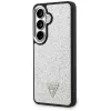 Guess Fixed Glitter Triangle MagSafe -suojakotelo Samsung Galaxy S26 - hopea