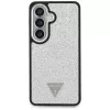 Guess Fixed Glitter Triangle MagSafe -suojakotelo Samsung Galaxy S26 - hopea