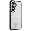 Guess Fixed Glitter Triangle MagSafe -suojakotelo Samsung Galaxy S26 - hopea