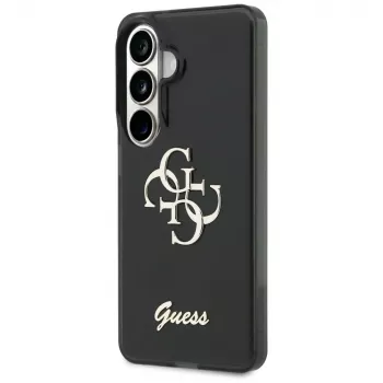 Guess IML Big Metal 4G Script -suojakotelo Samsung Galaxy S26 (musta)
