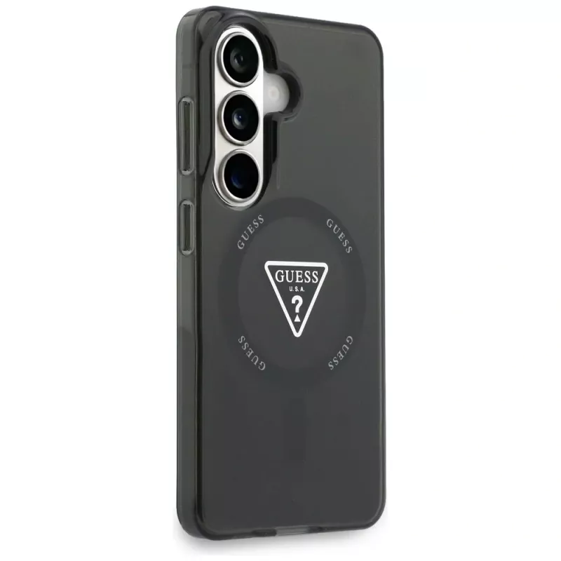 Guess IML Gradient Triangle MagSafe -suojakotelo Samsung Galaxy S26 - musta