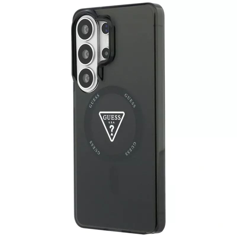 Guess IML Gradient Triangle MagSafe -suojakotelo Samsung Galaxy S26 Ultra (musta)