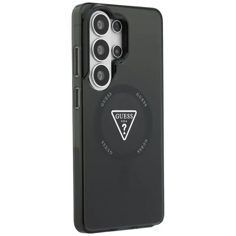 Guess IML Gradient Triangle MagSafe -suojakotelo Samsung Galaxy S26 Ultra (musta)