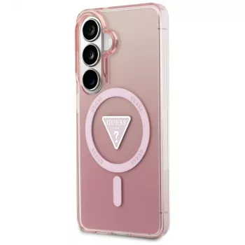 Guess IML Gradient Triangle MagSafe -suojakotelo Samsung Galaxy S26 (vaaleanpunainen)