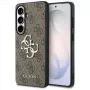 Guess 4G Big Metal Logo -suojakotelo Samsung Galaxy S26 (ruskea)