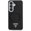 Guess Embossed Ring Triangle Logo MagSafe -suojakotelo Samsung Galaxy S26 musta
