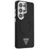 Guess Embossed Ring Triangle Logo MagSafe -suojakotelo Samsung Galaxy S26 Ultra musta