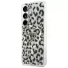 Guess IML Leopard Print Triangle MagSafe -suojakotelo Samsung Galaxy S26, musta
