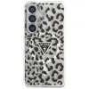 Guess IML Leopard Print Triangle MagSafe -suojakotelo Samsung Galaxy S26, musta