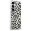 Guess IML Leopard Print Triangle MagSafe -suojakotelo Samsung Galaxy S26, musta