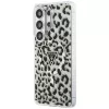 Guess IML Leopard Print Triangle MagSafe -suojakotelo Samsung Galaxy S26 Ultra (musta)