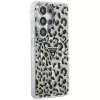 Guess IML Leopard Print Triangle MagSafe -suojakotelo Samsung Galaxy S26 Ultra (musta)