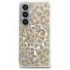 Guess IML Leopard Print Triangle MagSafe -suojakotelo Samsung Galaxy S26 (ruskea)
