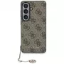 Guess 4G Classic Logo Charm MagSafe -suojakotelo Samsung Galaxy S26 (ruskea)