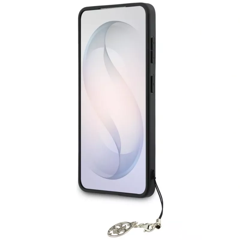 Guess 4G Classic Logo Charm MagSafe -suojakotelo Samsung Galaxy S26 (ruskea)
