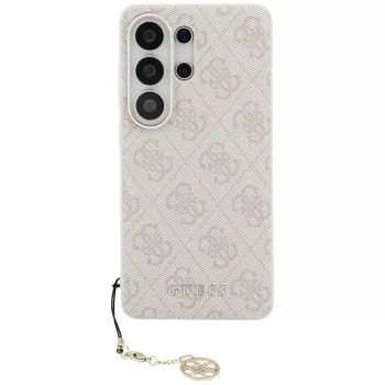 Guess 4G Classic Logo Charm MagSafe -suojakotelo Samsung Galaxy S26 Ultra (vaaleanpunainen)