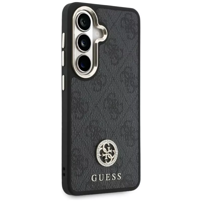 Guess 4G Big Rhinestone Triangle Strap MagSafe -puhelinkotelosetti Samsung Galaxy S26 - musta