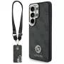 Guess 4G Big Rhinestone Triangle Strap MagSafe -kotelosetti Samsung Galaxy S26 Ultra - musta