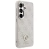 Guess 4G Big Rhinestone Triangle Strap MagSafe -puhelinkotelo ja -hihnasetti Samsung Galaxy S26, vaaleanpunainen