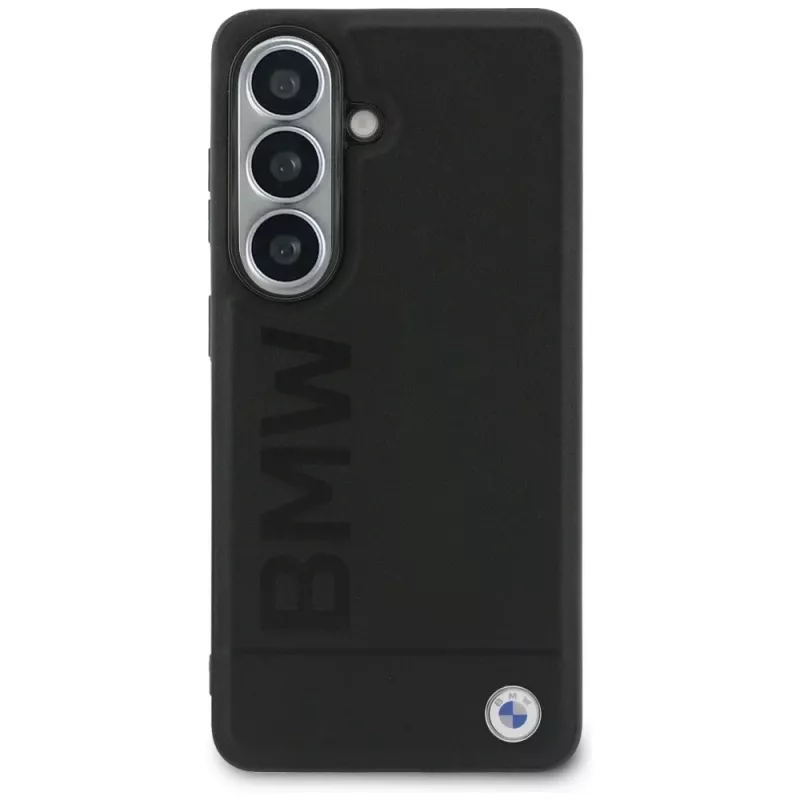BMW Leather Hot Stamp MagSafe -suojakotelo Samsung Galaxy S26 musta
