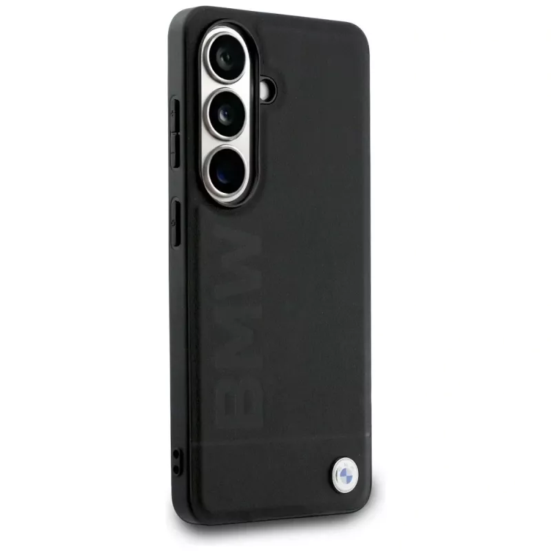 BMW Leather Hot Stamp MagSafe -suojakotelo Samsung Galaxy S26 musta