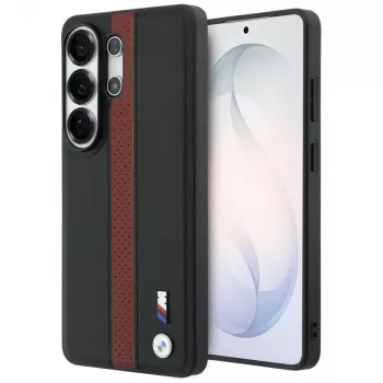BMW Perforated Stripe Logo MagSafe -kotelo Samsung Galaxy S26 Ultralle, punainen
