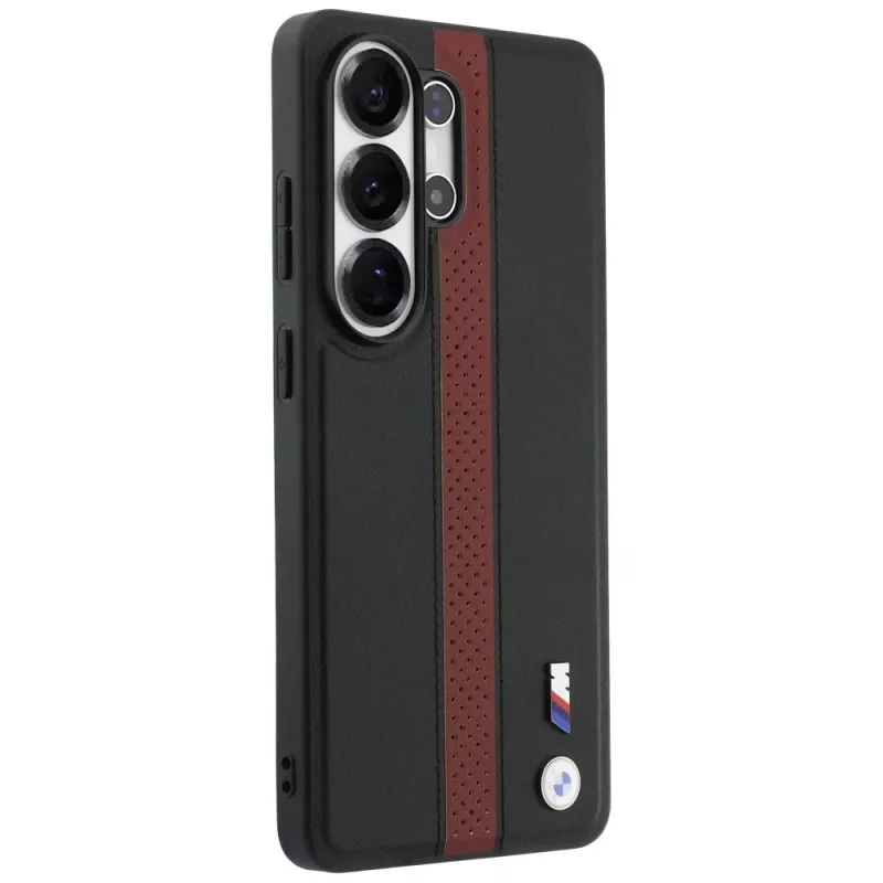BMW Perforated Stripe Logo MagSafe -kotelo Samsung Galaxy S26 Ultralle, punainen