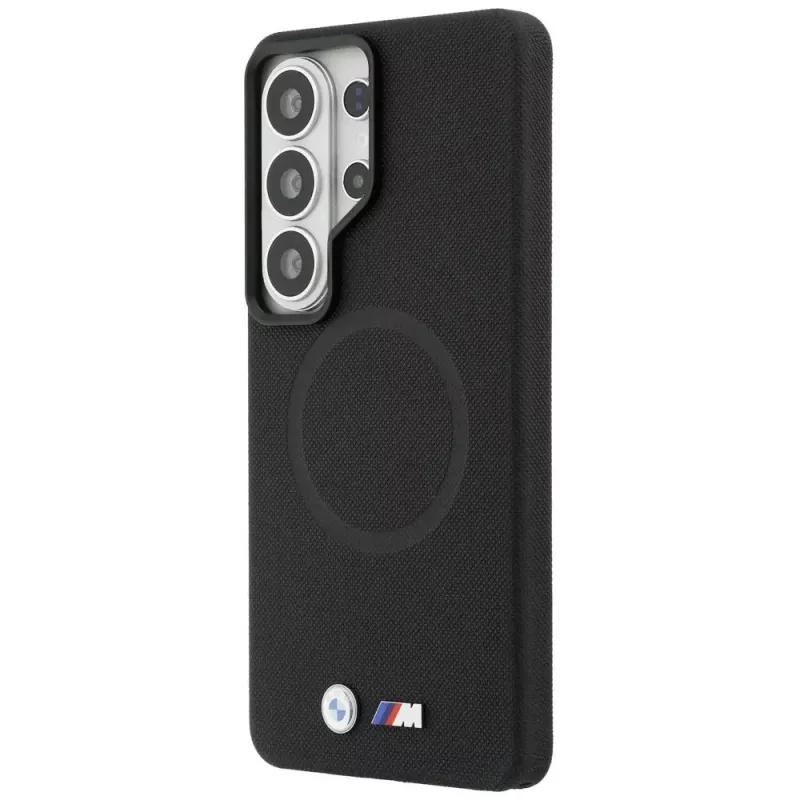 BMW M Metal Logo MagSafe -kotelo Samsung Galaxy S26 Ultralle, musta