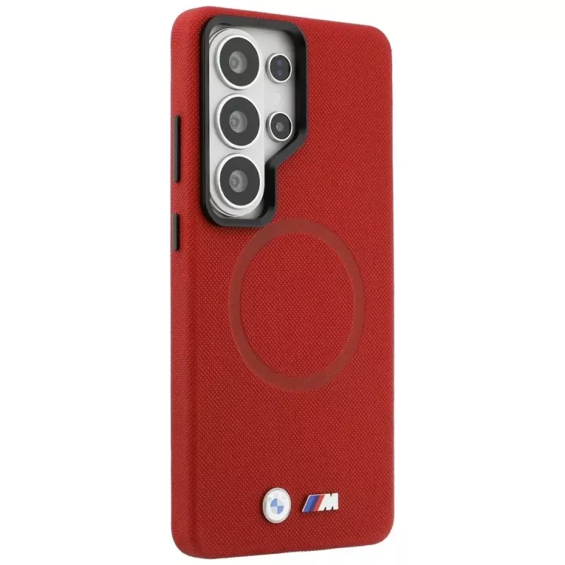 BMW M Metal Logo MagSafe -kotelo Samsung Galaxy S26 Ultralle, punainen