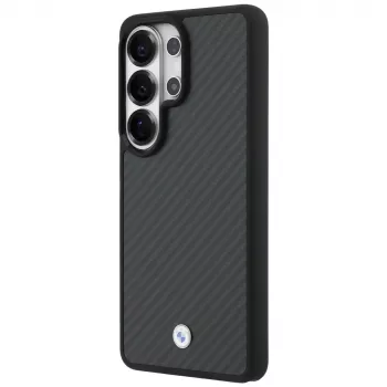 BMW Sign Magnetic Carbon Fiber MagSafe -kotelo Samsung Galaxy S26 Ultralle, musta