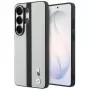 BMW Perforated Stripe Logo MagSafe -kotelo Samsung Galaxy S26 Ultralle, harmaa