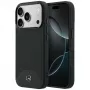 Mercedes Leder Wood Effect ja Curve MagSafe -kuori iPhone 17 Pro Max musta