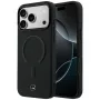 Mercedes Leather 3D MagSafe -kotelo iPhone 17 Pro Maxille, musta
