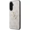Guess Leather 4G Metal Logo Case Samsung Galaxy A37 5G, pinkki