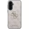 Guess Leather 4G Metal Logo Case Samsung Galaxy A37 5G, pinkki