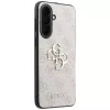 Guess Leather 4G Metal Logo Case Samsung Galaxy A37 5G, pinkki