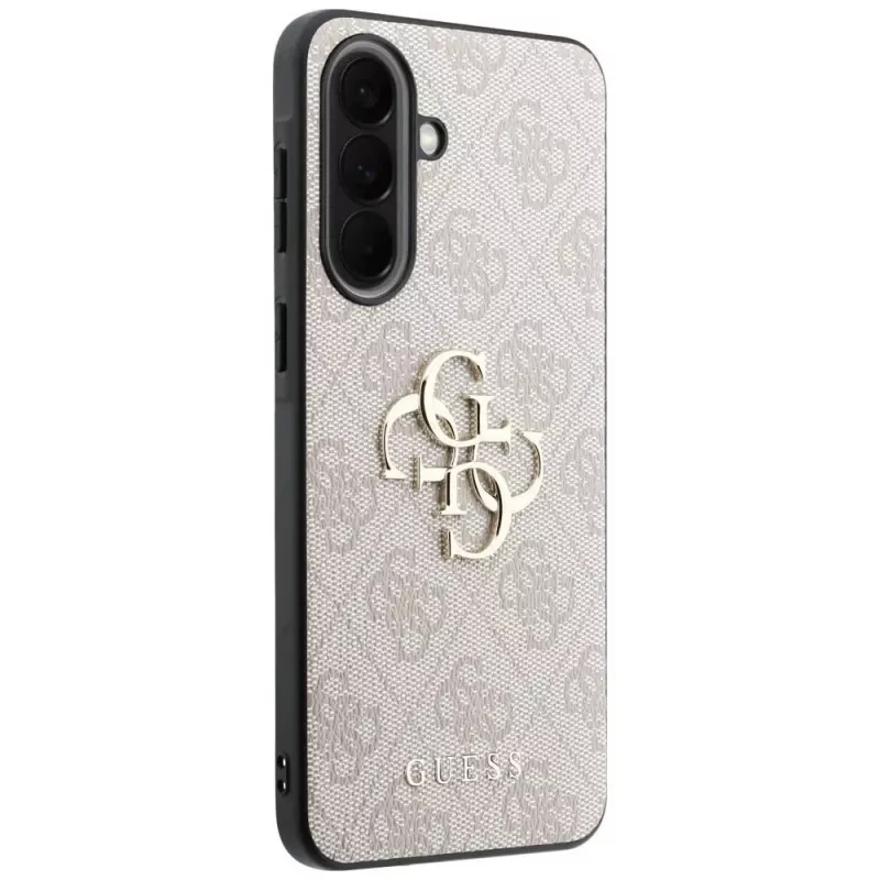 Guess Leather 4G Metal Logo Case Samsung Galaxy A57 5G, pinkki