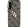 Guess Leather 4G Metal Logo Case Samsung Galaxy A37 5G - ruskea