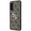 Guess Leather 4G Metal Logo Case Samsung Galaxy A57 5G, ruskea