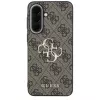 Guess Leather 4G Metal Logo Case Samsung Galaxy A57 5G, ruskea