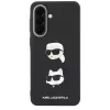 KARL LAGERFELD Protective Case Samsung Galaxy A57 5G, musta, Karl & Choupette Heads, pins & logo