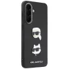 KARL LAGERFELD Protective Case Samsung Galaxy A57 5G, musta, Karl & Choupette Heads, pins & logo
