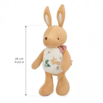 Kaloo Rustling Rabbit pehmolelu 28 cm lahjarasiassa Petites Chansons -kokoelma