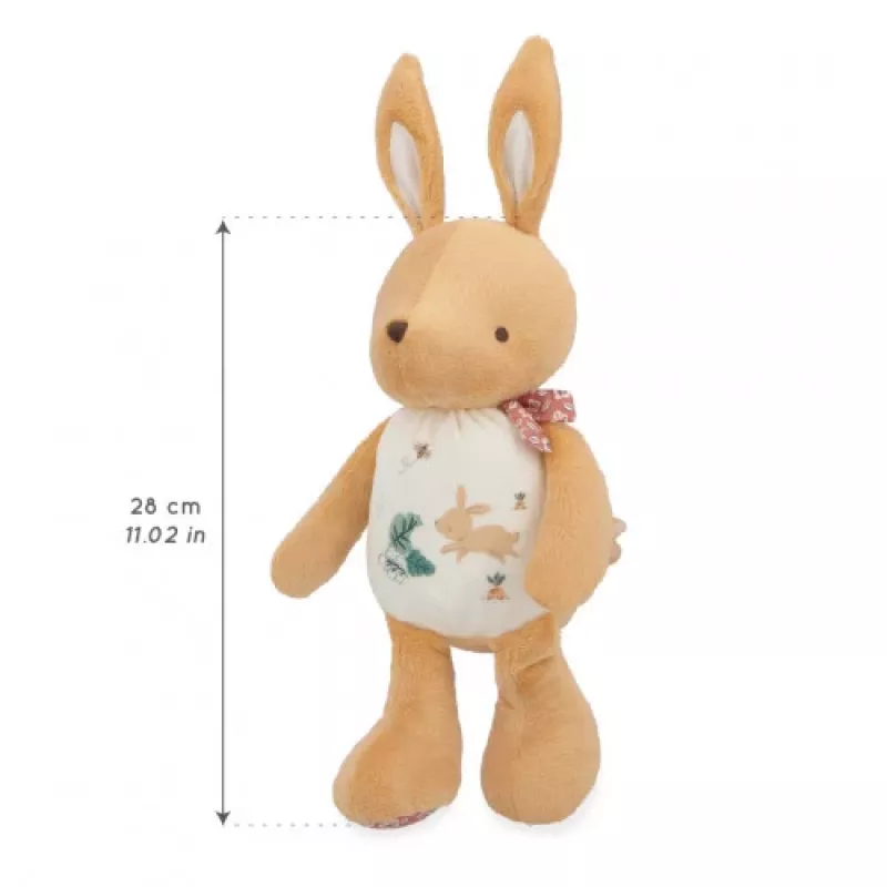 Kaloo Rustling Rabbit pehmolelu 28 cm lahjarasiassa Petites Chansons -kokoelma