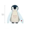 Kaloo Complices pingviini pehmolelu yövalo 7-värisellä LED-valolla ja tuutulauluilla