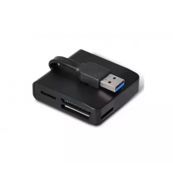 EXERTIS CONNECT USB 3.0 -kortinlukija kompakti kortinlukija muistikorteille ja SIM-korteille (730985)