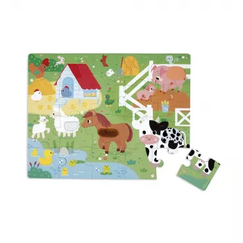 Janod Sensory Touch -palapeli Maatila 20 palaa 2+