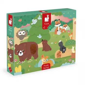 Janod Sensory Touch -palapeli Metsä 20 palaa 2+