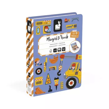 Janod Magnetibook Rakennustyömaa magneettinen oppimispeli
