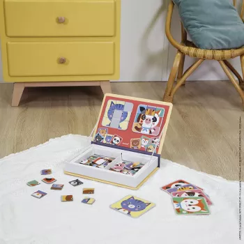 Janod Magnetibook palapeli Eläimet magneettinen palapelikirja